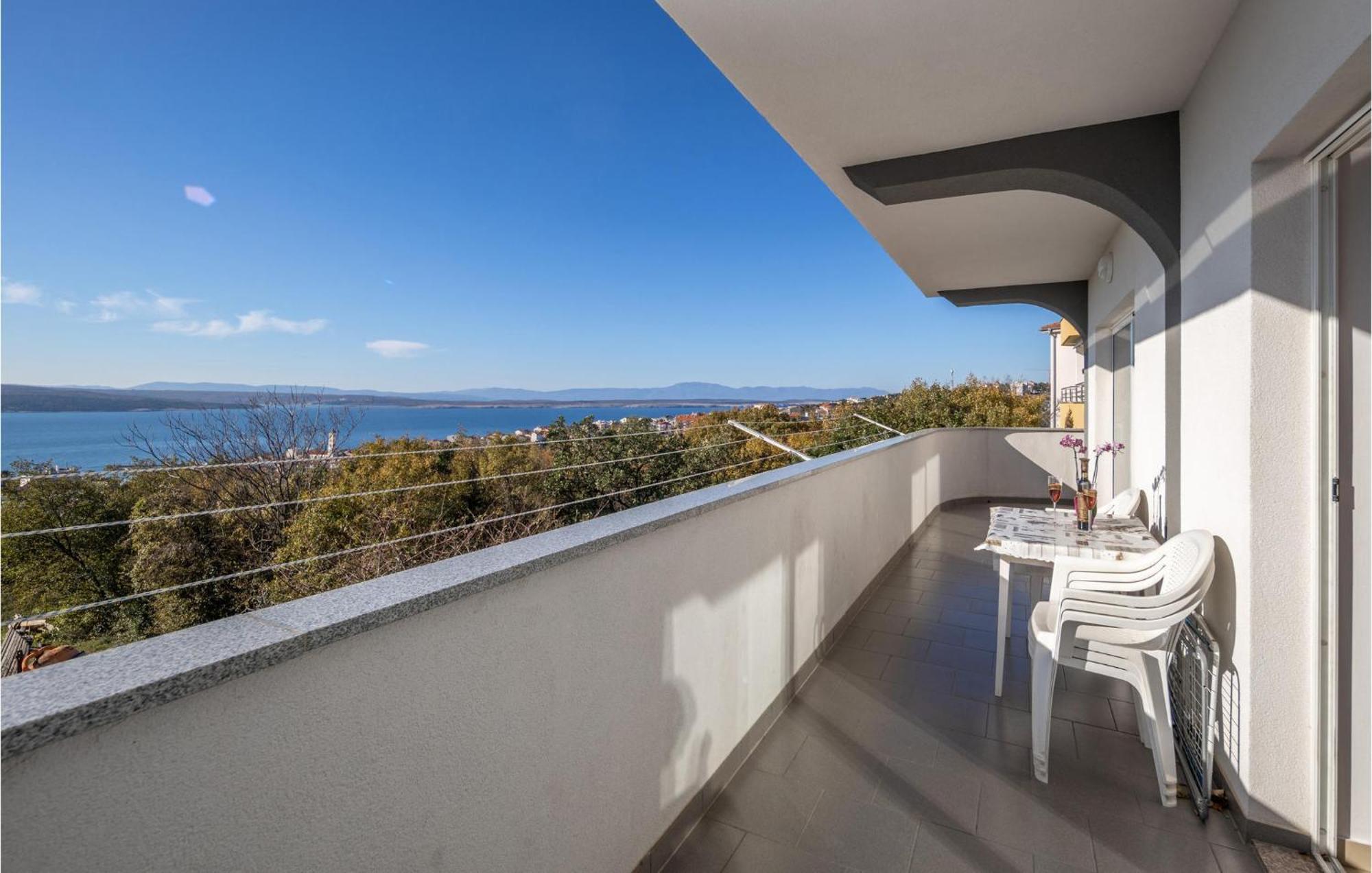Nice Apartment In Crikvenica With House Sea View Dış mekan fotoğraf