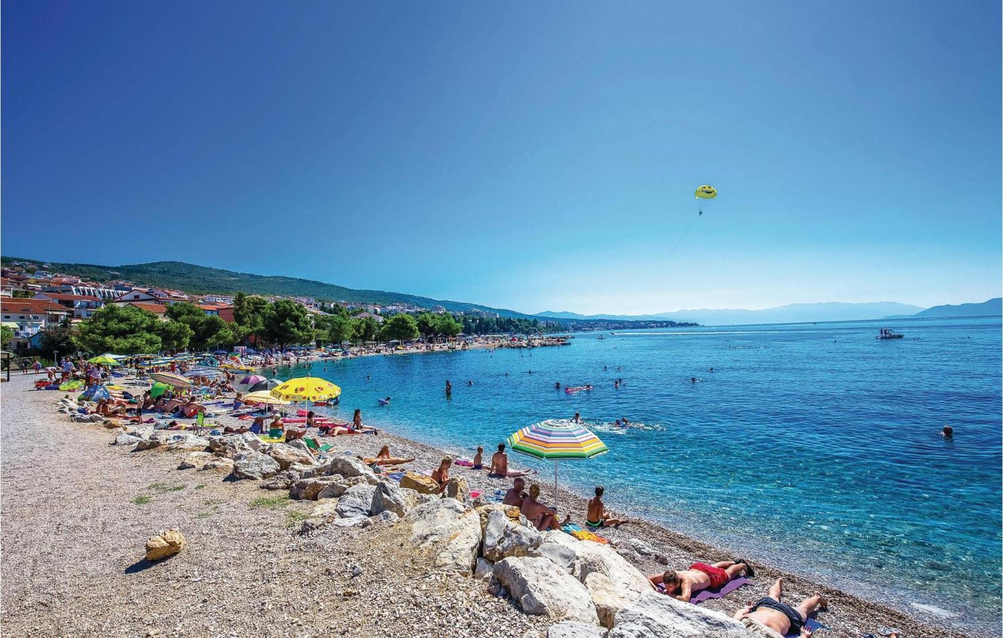 Nice Apartment In Crikvenica With House Sea View Dış mekan fotoğraf